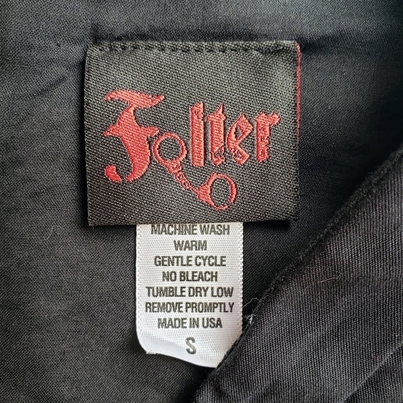 Modcloth Folter Sugar Skull Red Pin Up Sleeveless Fit Flare Dress Day of Dead S - Picture 7 of 8